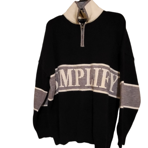 SIMPLIFY Sweater Large two tone - Picture 2 of 5